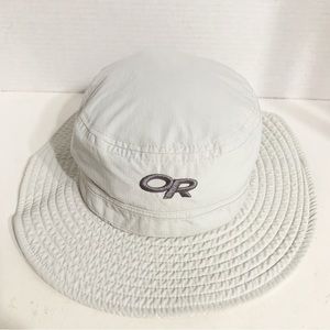 OR Outdoor Research Nylon Blend Sun☀️ Hat 2.5” Wide Brim Unisex Khaki Breathable